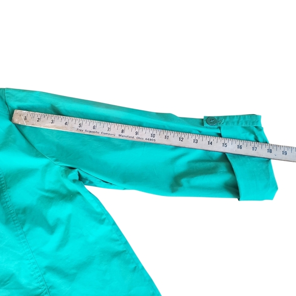 Chico's Green Blazer Lightweight Notched Lapel. 8. B0034 - Picture 8 of 10